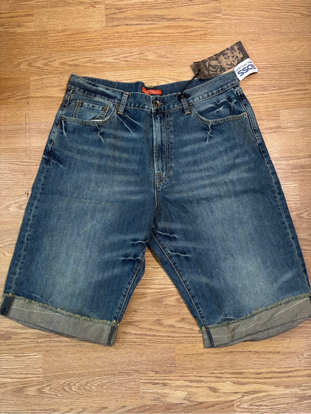 NEW Ed Hardy Men's Denim Jean Shorts - medium wash